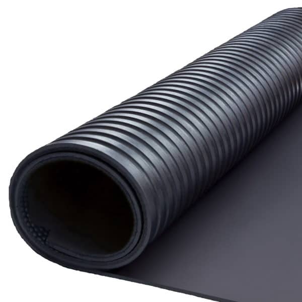 Slip resistant rubber sheets