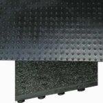 Draining rubber stable mats