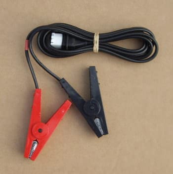 electric fence battery leads