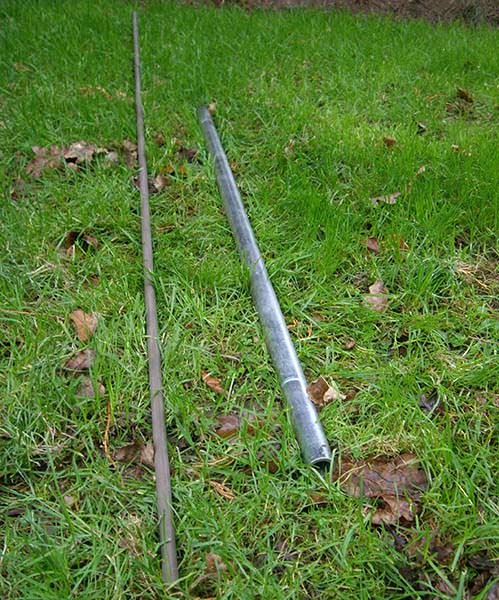 glass fibre stake and driver